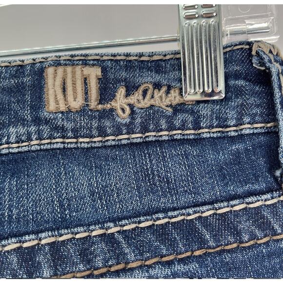 KUT FROM THE KLOTH Blue Stretch Denim Dark Wash 90s Y2K Skinny Jean Size 2 - Picture 9 of 16